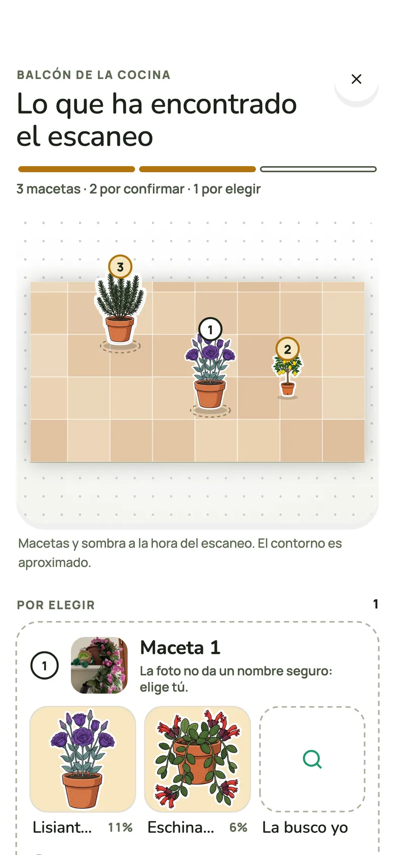 Capturas de pantalla de la app LINFA